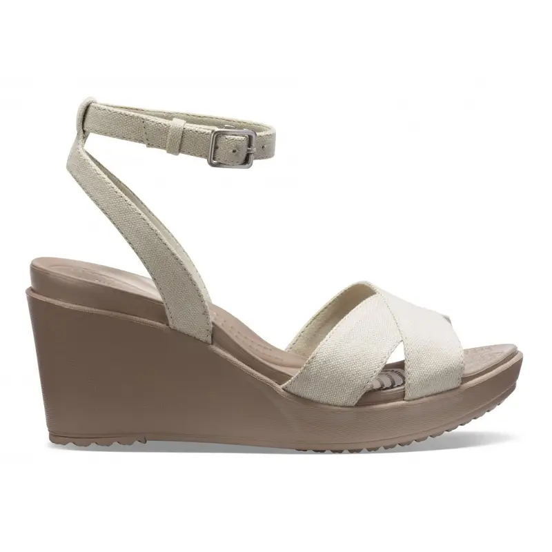 Leigh ii ankle strap wedge w Oat