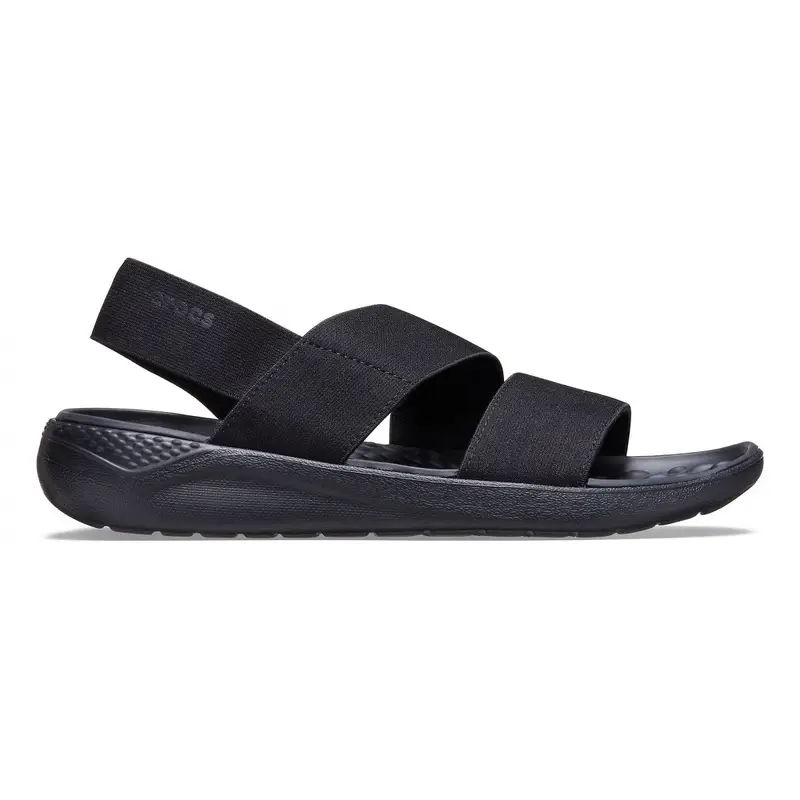 Literide™ stretch sandal w Black