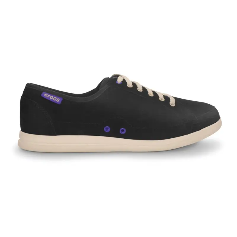 Lopro suede lace up sneaker w BLACK