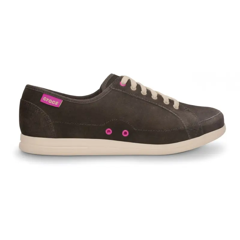 Lopro suede lace up sneaker w ESPRESSO