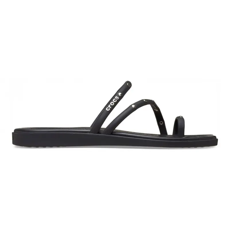 Miami studded toe loop sandal Black