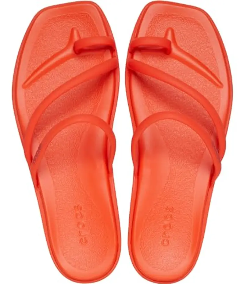 Crocs Miami Toe Loop Sandal - Sandali donna, Lava, 4 miniatura 2