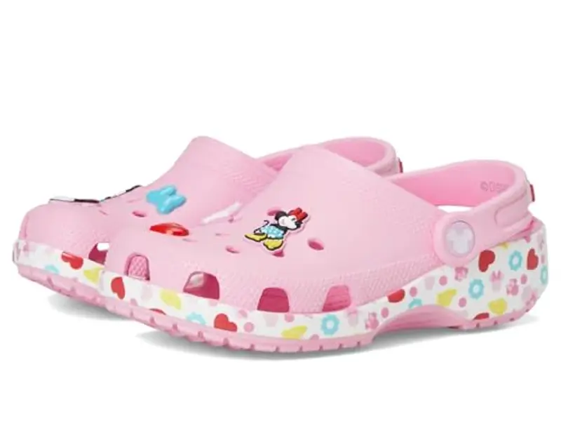Crocs Mickey Friends Minnie Classic Clog K, Zoccoli Unisex - Bambini e Ragazzi, Multicolore, 30/31 EU