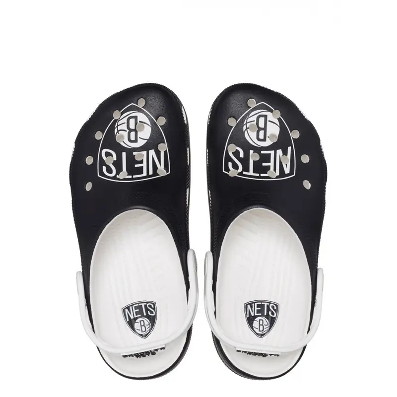 Nba brooklyn nets classic clog White