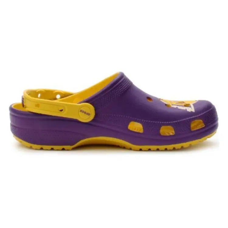 NBA x Crocs Classic Clog Los Angeles Lakers Sneakers Unisex Viola Girasole 208650-75Y 39-40 miniatura 2