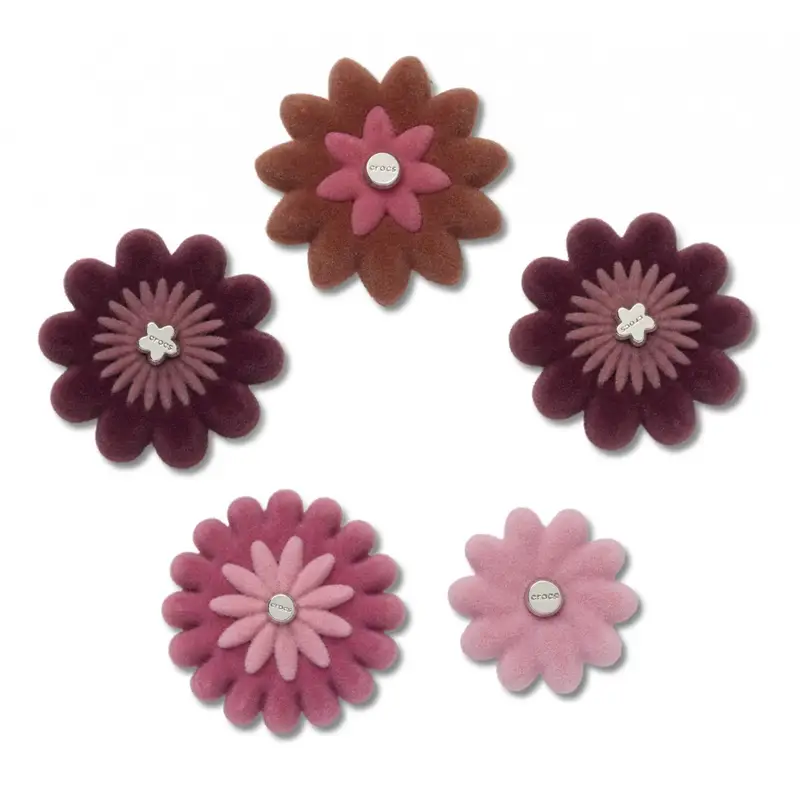 Pink velvet flower 5 pack UCOL