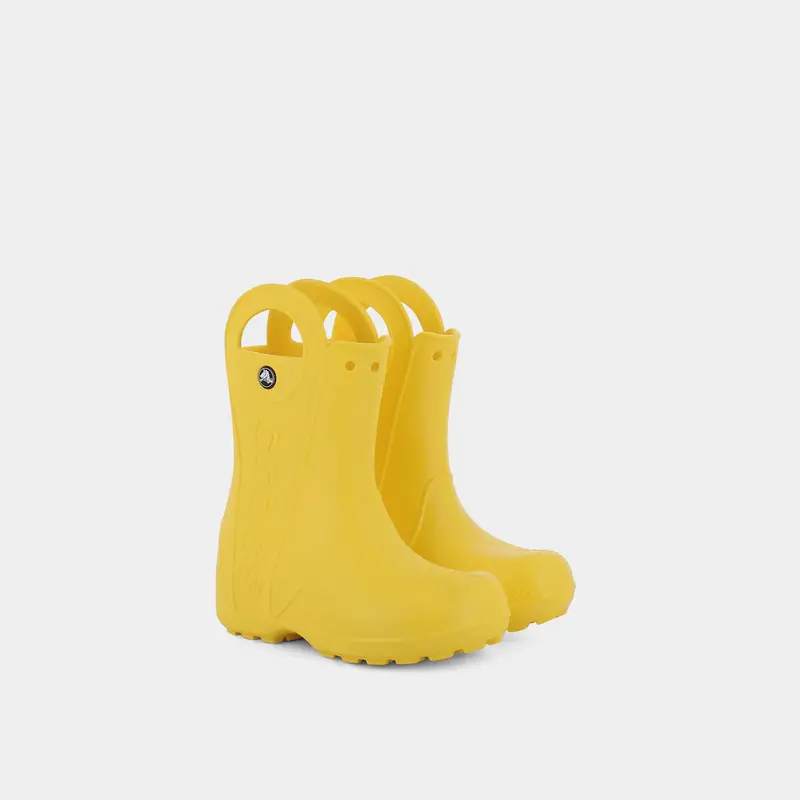 Pioggia-neve-Scarpe Crocs da Bambino, giallo miniatura 2