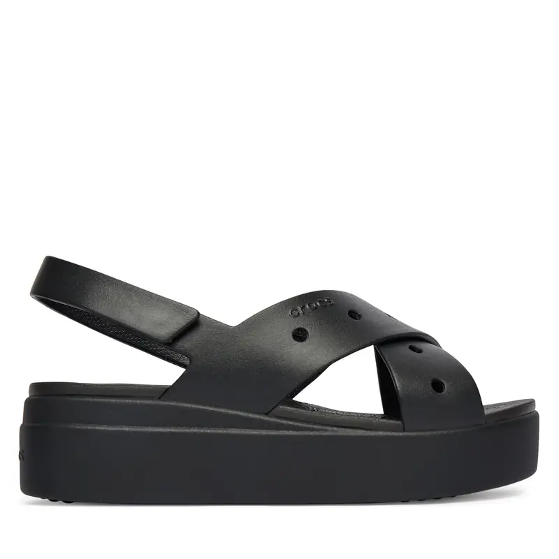 Sandali Crocs Brooklyn 4U Cross Strap Sandal 212254 Nero