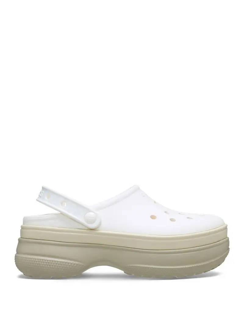 sandalo crocs classic stacked clog da donna - bianco