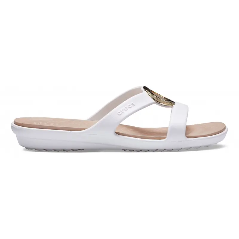 Sanrah hammered metallic sandal w Oyster