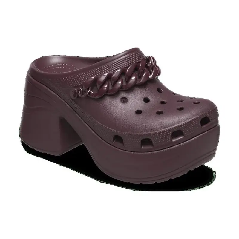 Scarpe Crocs Siren Clog con Catena, Comode, Resistenti, Traspiranti Calzature da Donna Viola 209018-6WD 34-35 miniatura 4