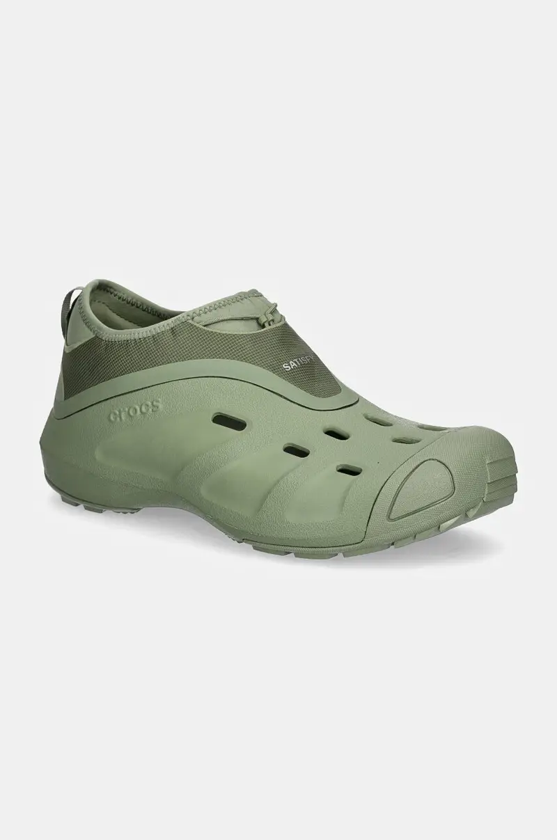 scarpe Satisfy X Crocs Quick Trail uomo colore verde 209628.MOSS