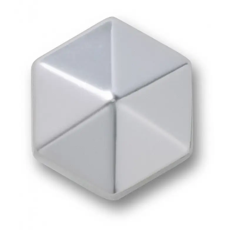 Silver hexagon stud UCOL