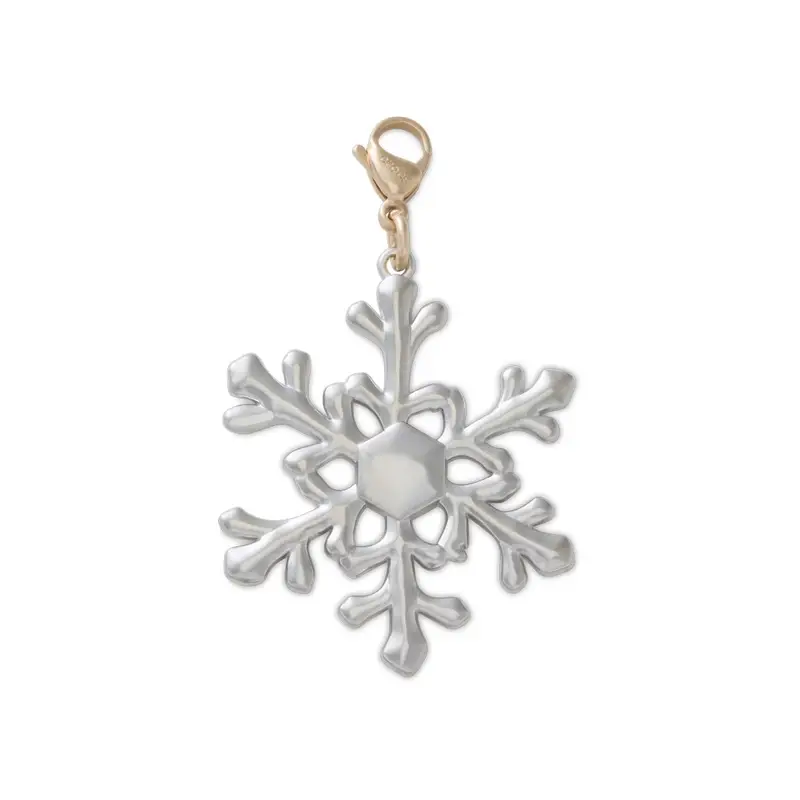 Silver snowflake charm UCOL