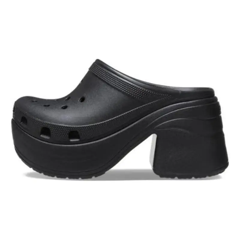 Siren Clog Scarpe nere con fori a suola spessa 8,8 cm Unisex nero 37-38 nero