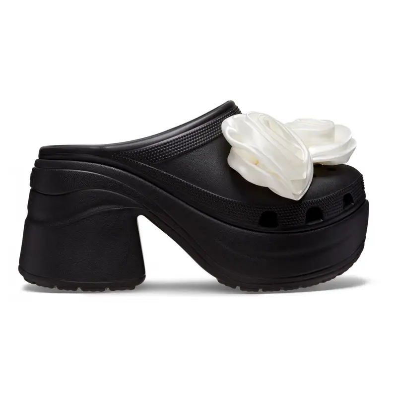 Siren rosette clog Black