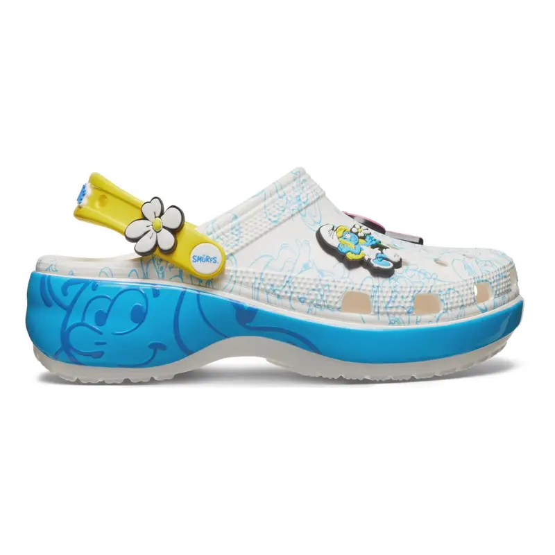 Smurfs platform clog w MULTI