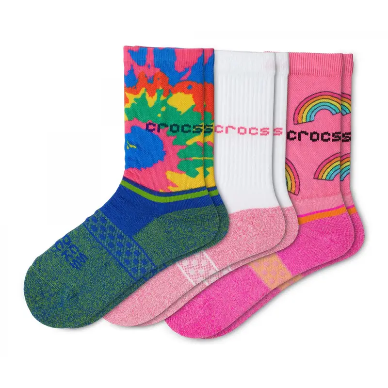 Crocs socks kid crew evergreen 3-packs