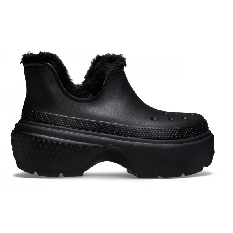 Stomp lined shorty boot Black