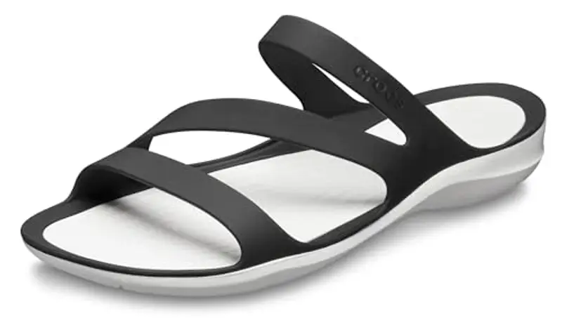 Crocs Swiftwater Sandal W, Sandali Donna, Black White, 42/43 EU