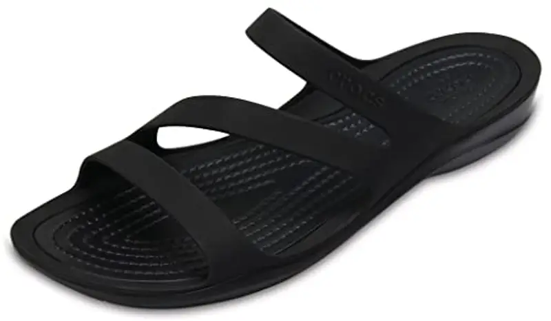 Crocs Swiftwater Sandal W, Sandali Donna, Nero, 42/43 EU