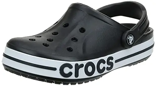 Crocs Unisex Adulto Bayaband Clog Sabot, Black/White, 46/47 EU