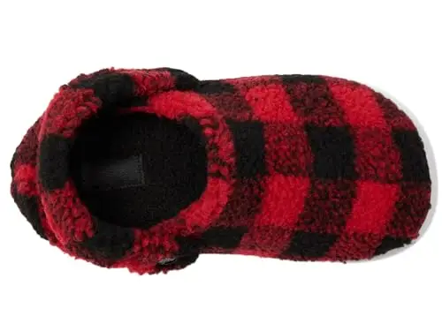 Crocs Unisex Bambino Classic Buff Check Cozzzy Slipper K Scarpa senza lacci, Varsity Red/Black, 33/34 EU miniatura 2