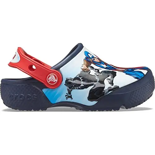Crocs Unisex Bambino CrocsFL Avengers Patch Clog K Sabot, Navy, 22/23 EU miniatura 2
