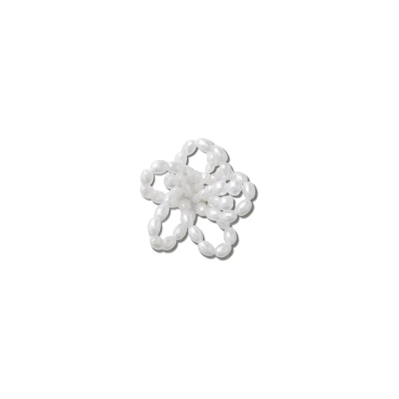 White pearl beaded floral UCOL