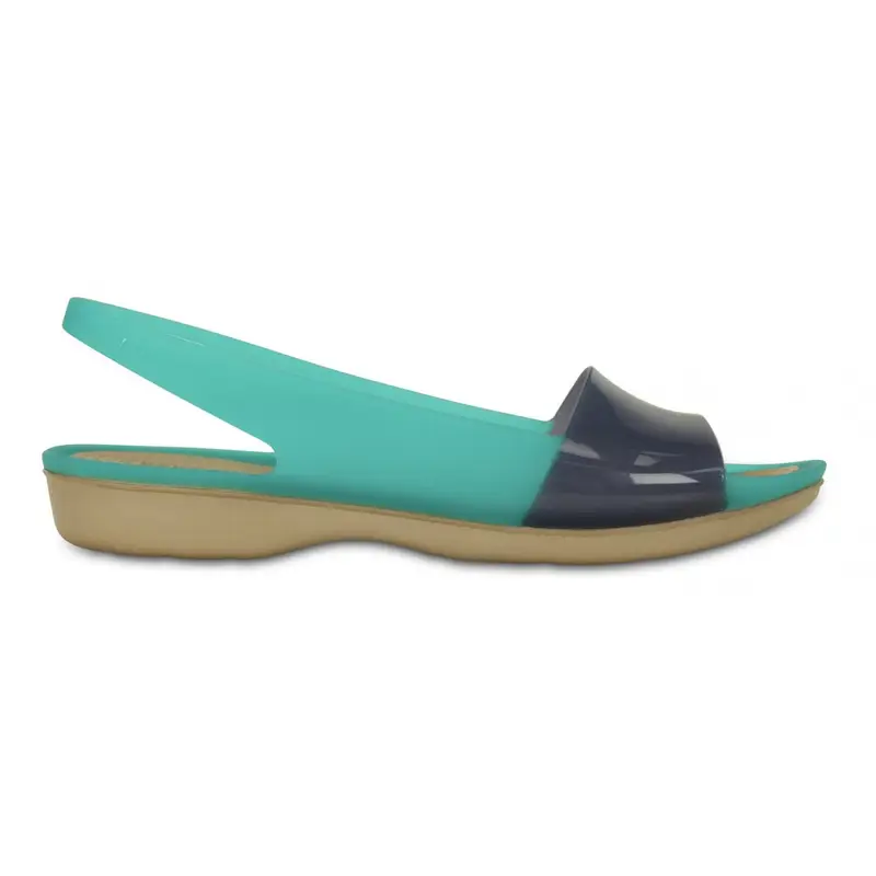 Women s colorblock flat TROPICAL TEAL