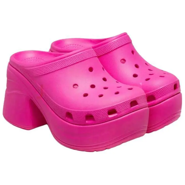 Zoccoli Comodi alla Moda Versatili Calzature da Donna Rosa Shock 208547-6TW 39-40 miniatura 4