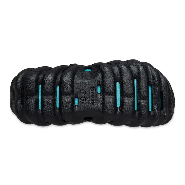 Zoccoli Crocs Riflettenti con Lacci Zoccoli Unisex Neri 210004-001 41-42 miniatura 2