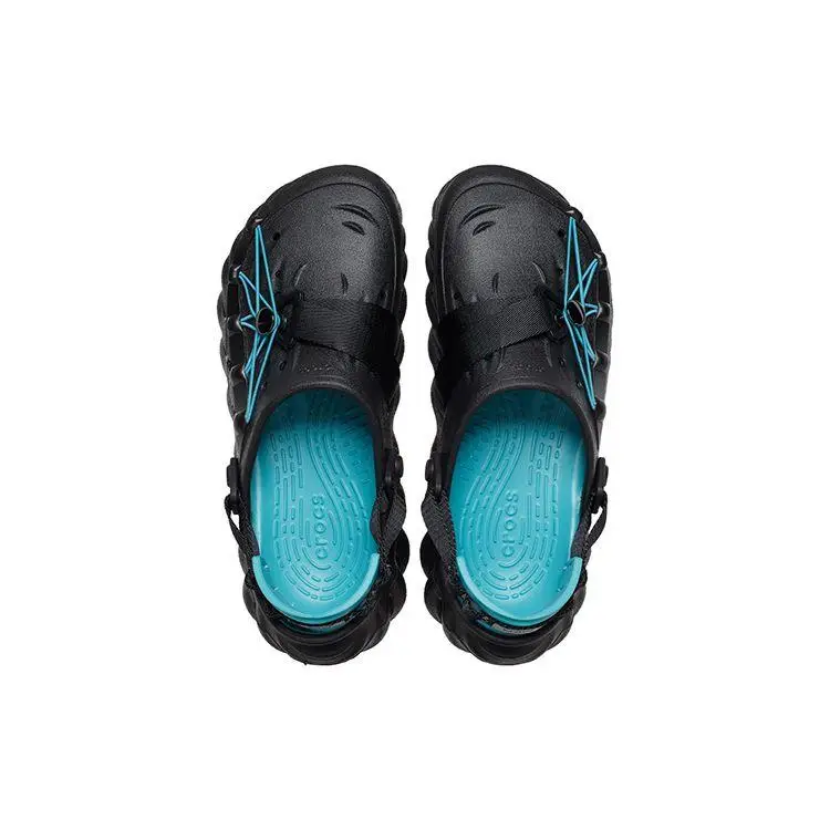 Zoccoli Crocs Riflettenti con Lacci Zoccoli Unisex Neri 210004-001 41-42 miniatura 4