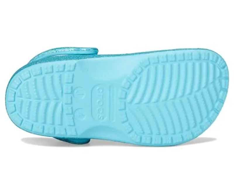 Crocs Zoccolo classico iridescente glitterato unisex per bambini, Vetro colorato, 20.0 cm miniatura 3