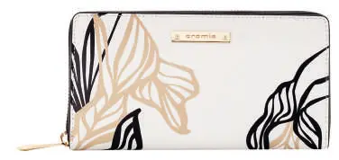 Portafogli donna Leaf 2641495 Bianco + Nero