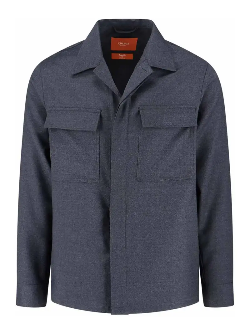 Camicia In Lana Vergine Grigio