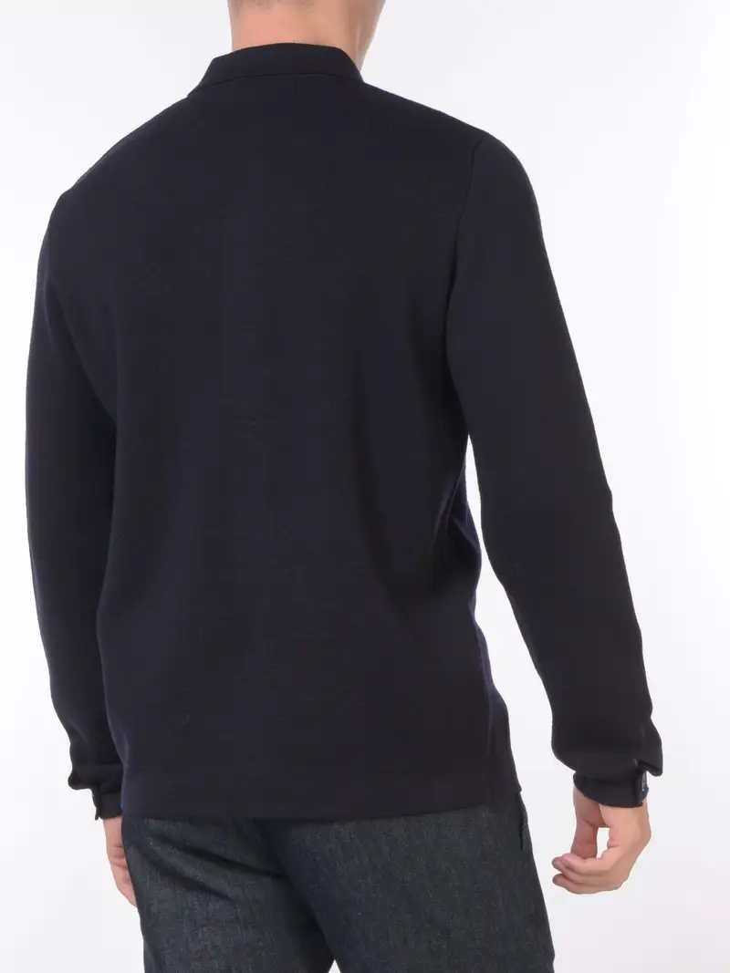 giacca da uomo Cruna in maglia con tasca Blu