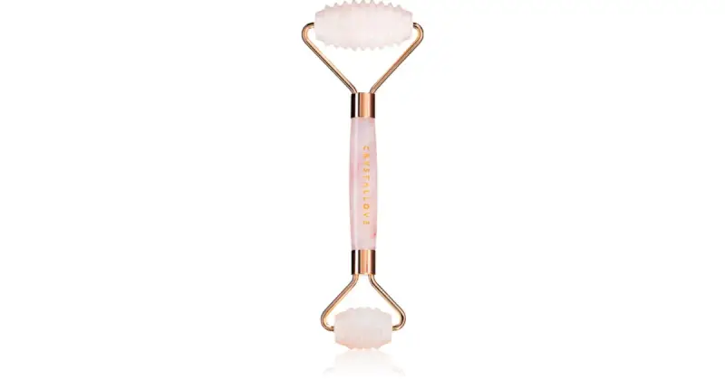 Rose Quartz 3D Teeth Roller rullo per massaggi per il viso