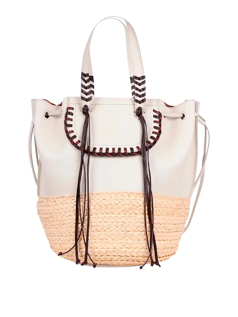 Borsa Bolero Off-White Natural Bianco