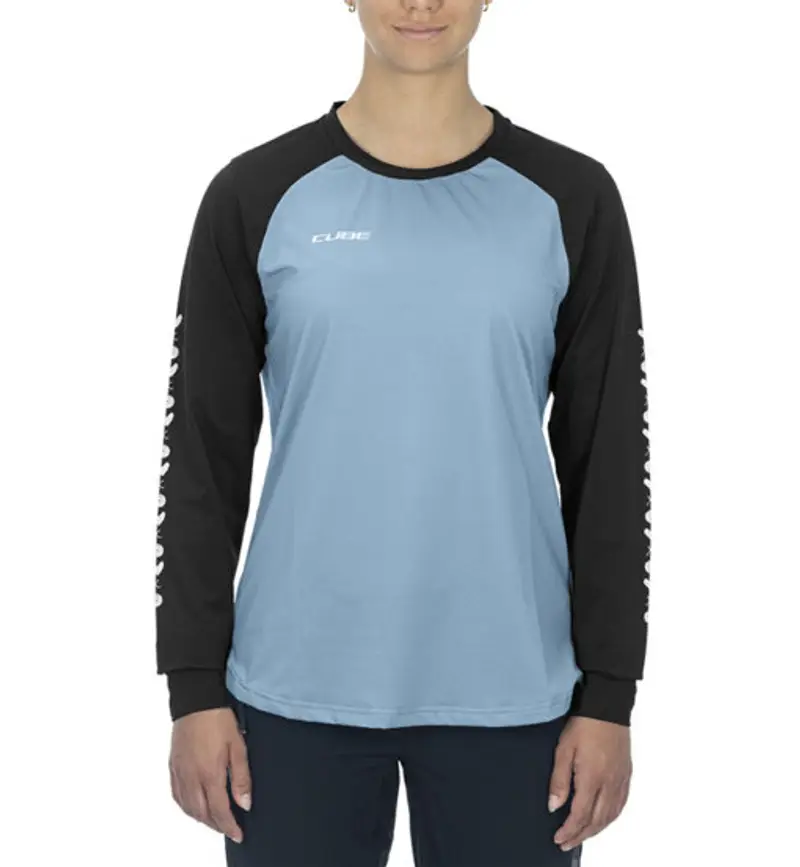 ATX WS Round Neck L/S - maglia a maniche lunghe - donna Blue