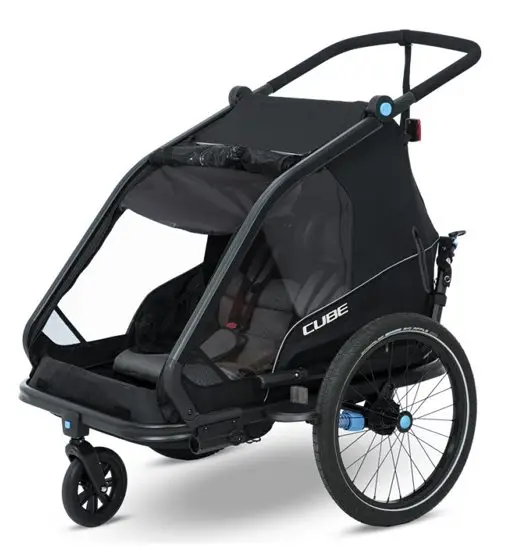 Double CMPT - rimorchio bici Black