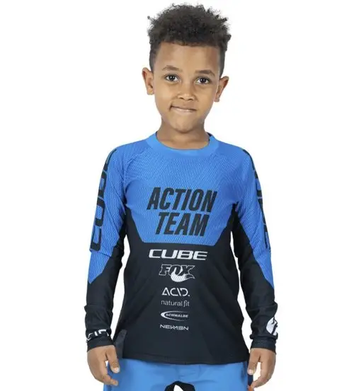 Junior X Actionteam - maglia mtb a maniche lunge - bambino Blue