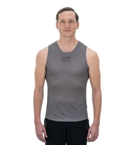 Mesh - maglietta tecnica senza maniche - uomo Grey