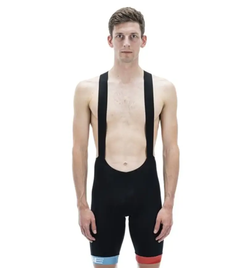 Teamline Bib - pantaloncini ciclismo - uomo Black