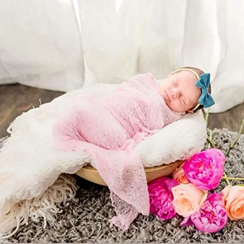 Cuffietta per neonato, con grande fiocco, morbida, taglia unica, 3 pezzi 10 Pack C Taglia unica miniatura 3