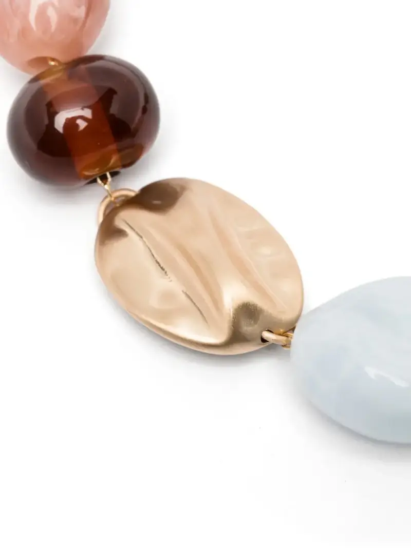 Cult Gaia Collana Bauble Marrone con Pietre Acriliche miniatura 2