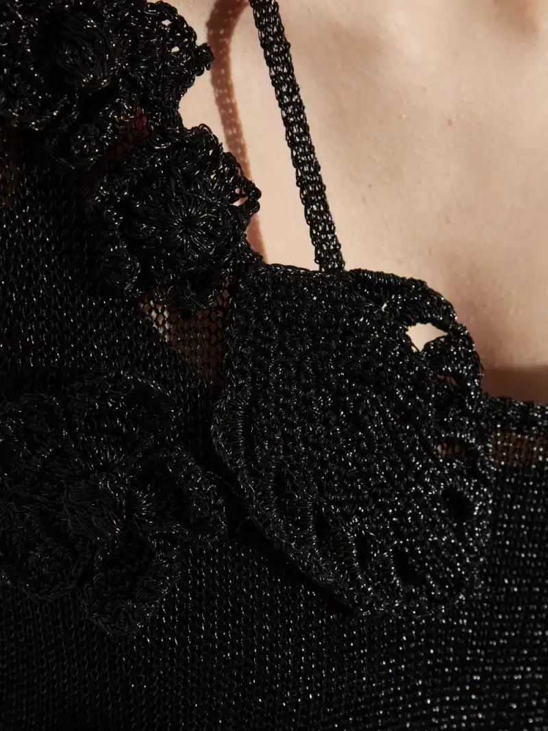 Cult Gaia Maglia nera miniatura 3