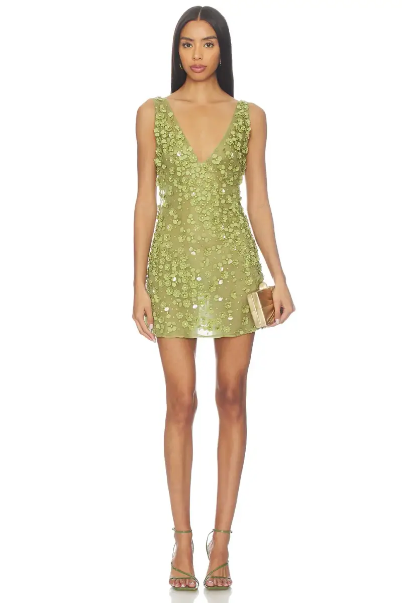 Mini dress Sapphira VERDE miniatura 2