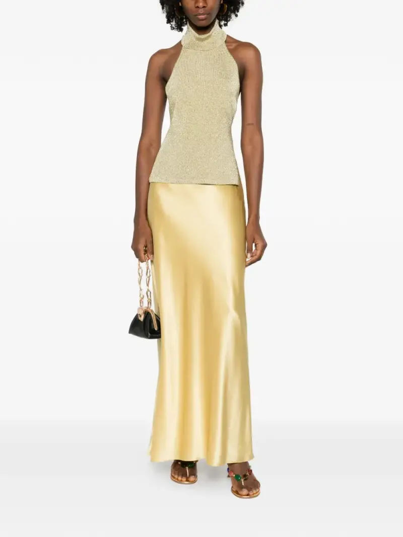 Cult Gaia Top Donna Oro 4102965 miniatura 2