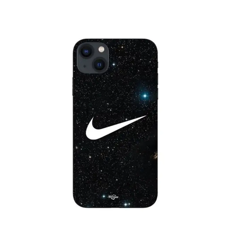 Custodia - Nike - Iphone 13 - Galassia stellata - Flessibile - Nero